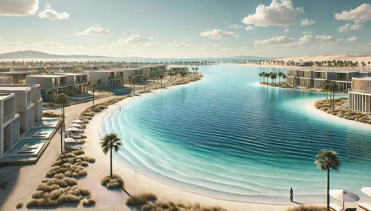 Biển hồ nước mặn Paradise Lagoon Vinhomes Green Paradise 2