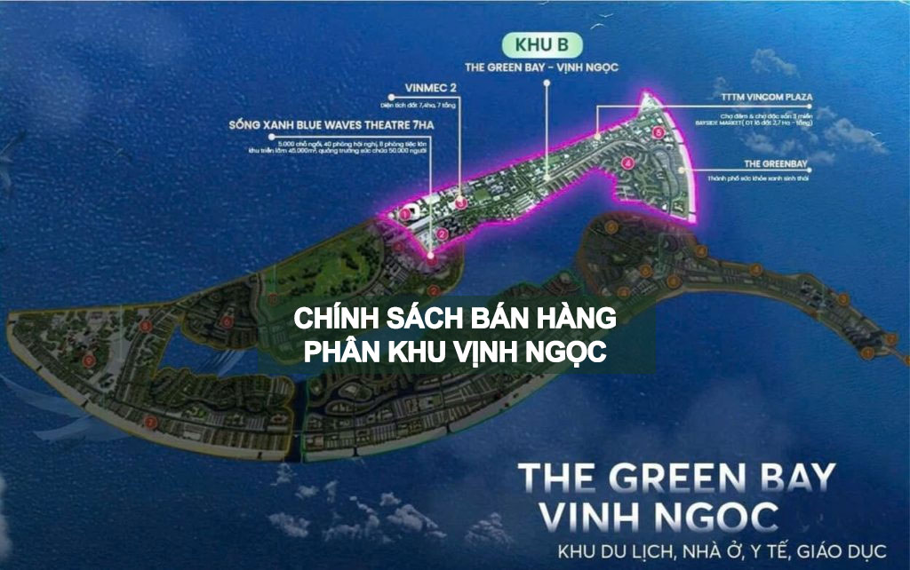 Chính sách bán hàng quỹ căn thô giãn xây phân khu Vịnh Ngọc