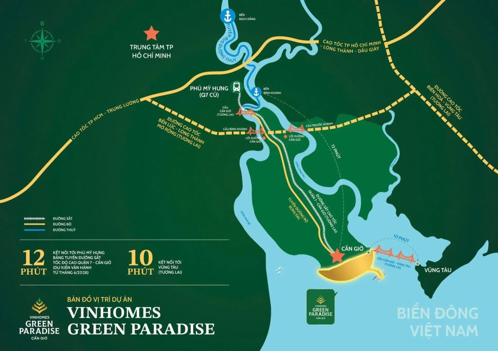 Vị trí chiến lược của Vinhomes Green Paradise