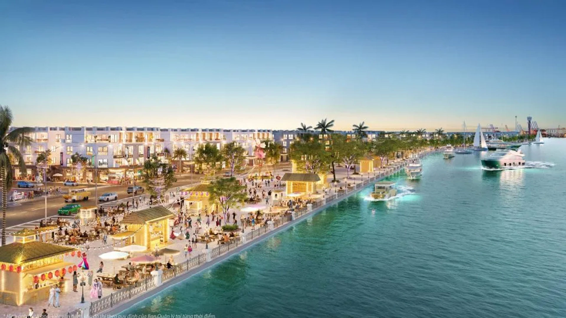 Phố đi bộ Phân khu B Vinhomes Green Paradise Cần Giờ