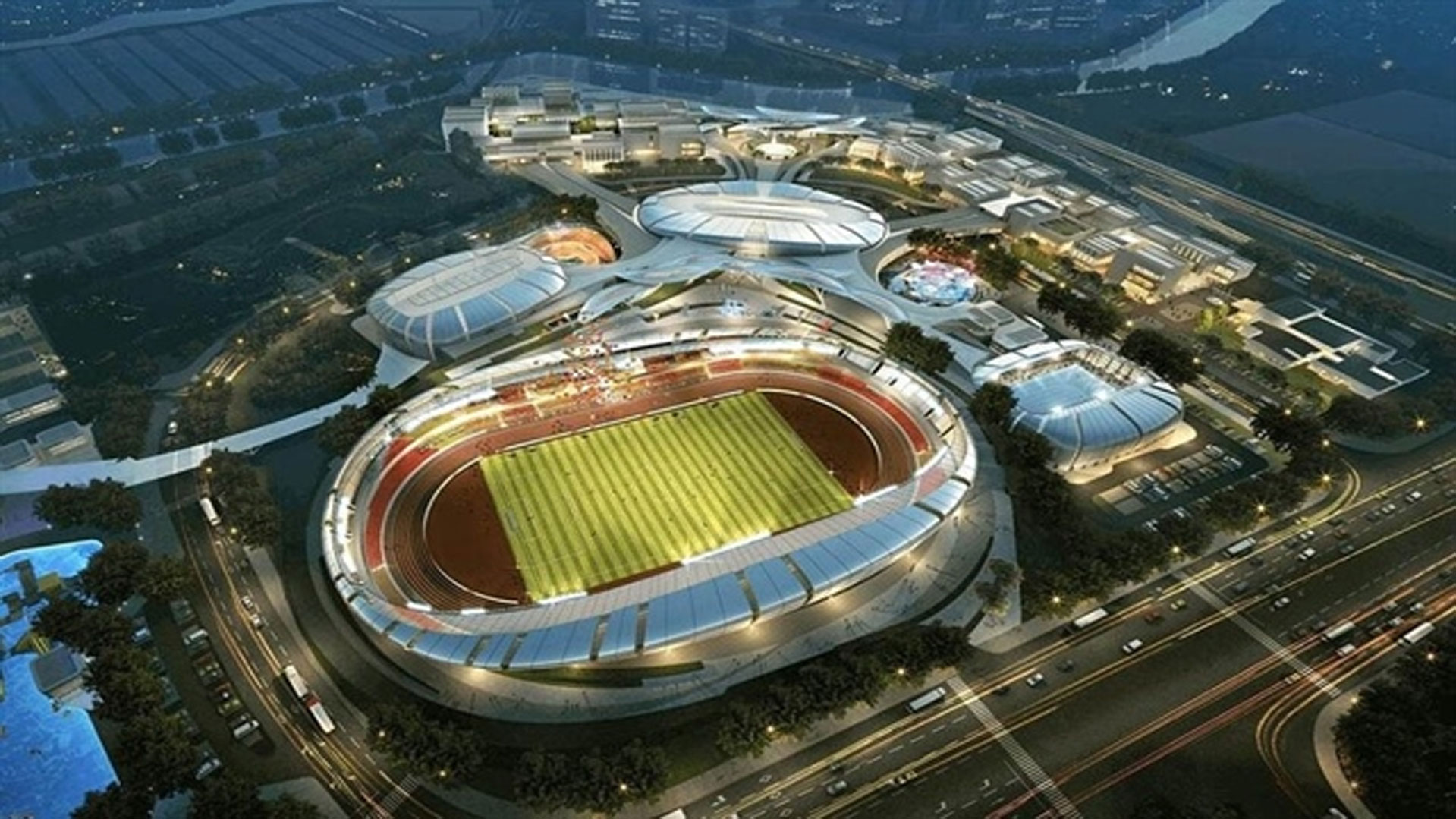 Sân vận động 40000 chỗ ngồi Phân khu B Vinhomes Green Paradise Cần Giờ