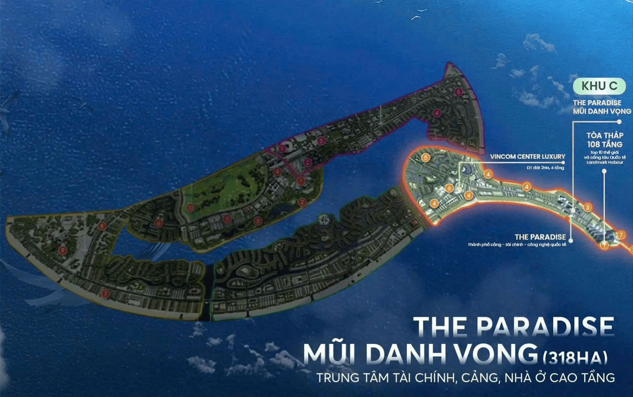 Phân Khu C - The Paradise - Mũi Danh Vọng | Vinhomes Green Paradise Cần Giờ