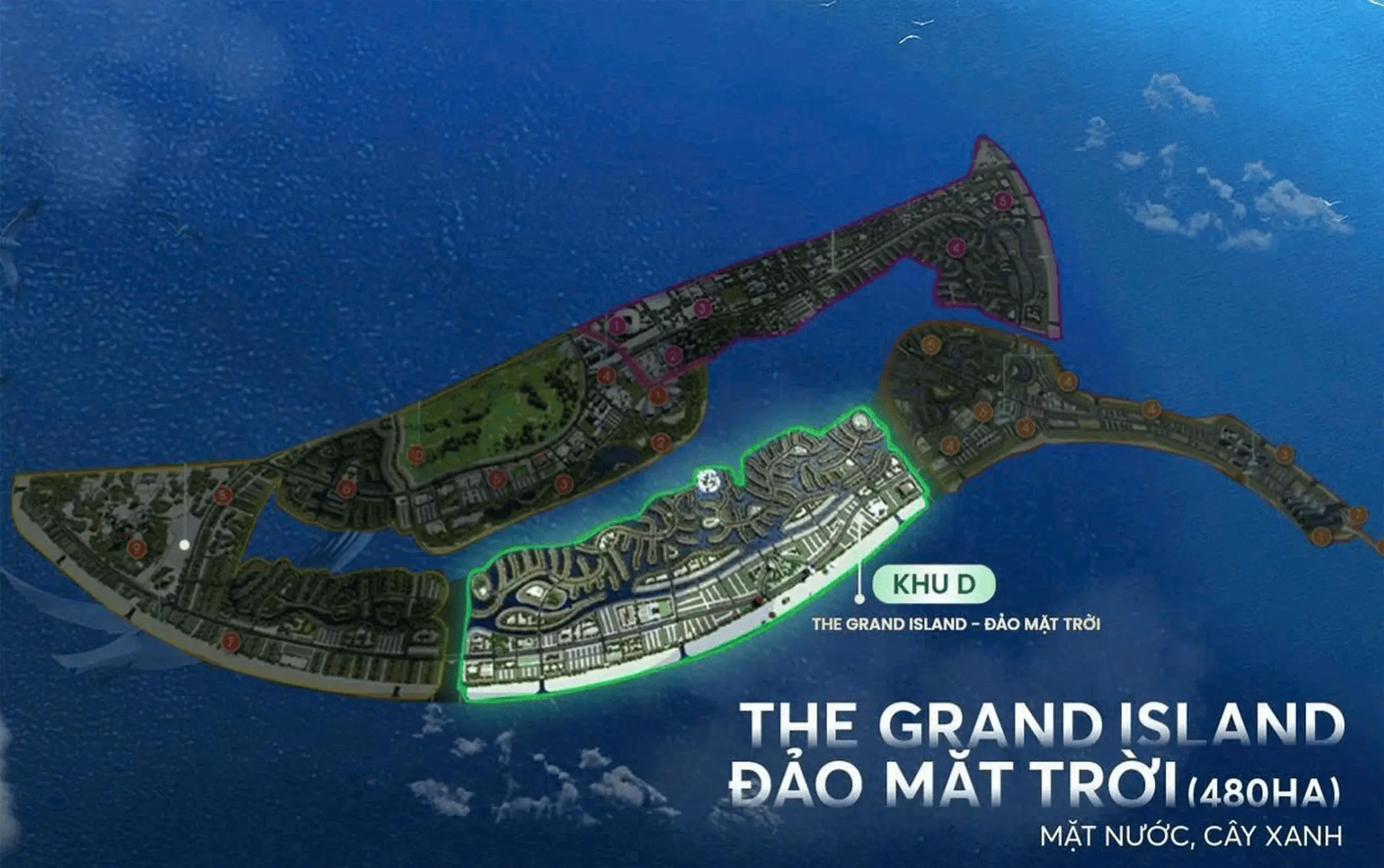 Phân khu D Đảo Mặt Trời The Grand Island Vinhomes Green Paradise Cần Giờ