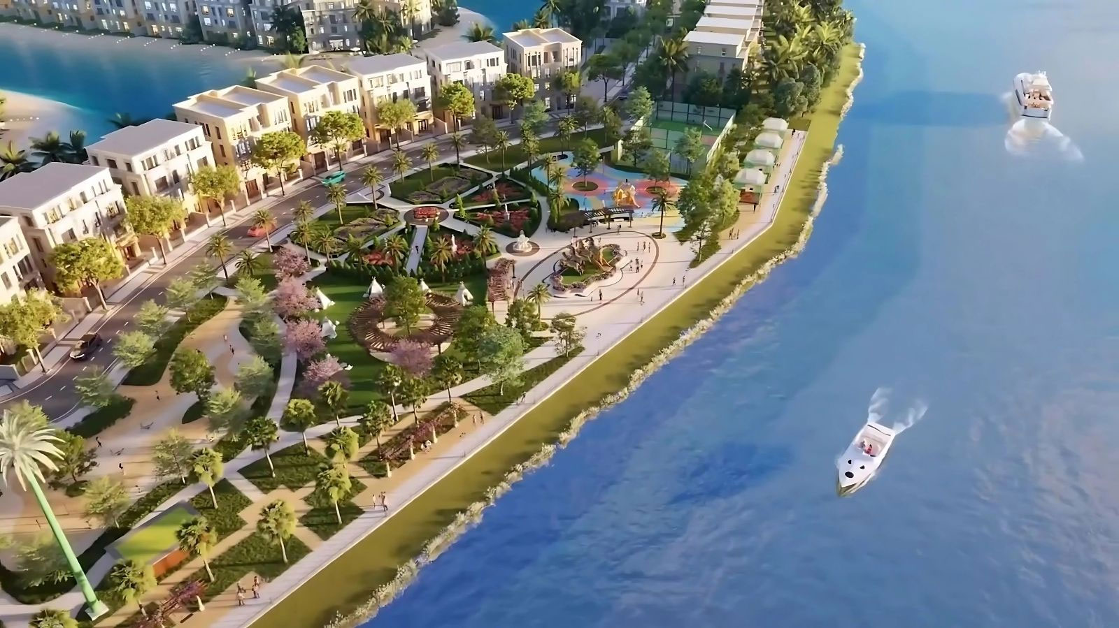 Vị trí Phân khu D Đảo Mặt Trời The Grand Island Vinhomes Green Paradise Cần Giờ