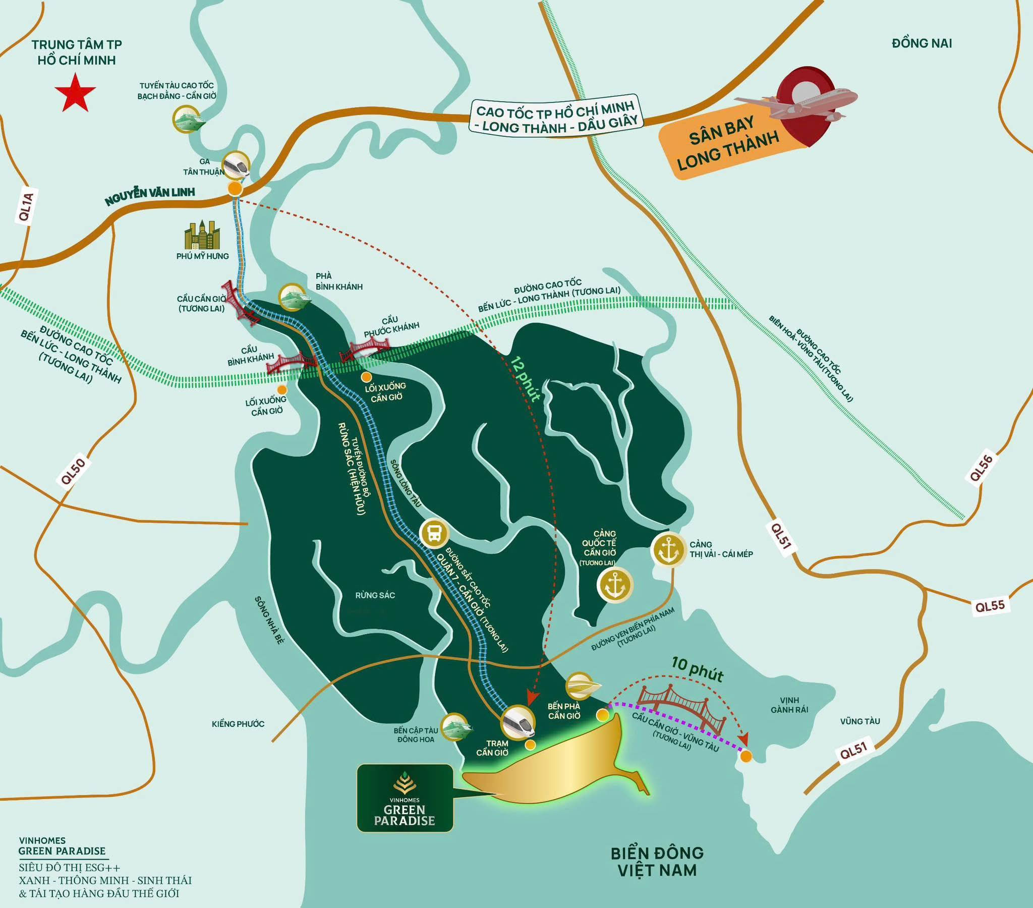 Vị trí VINHOMES GREEN PARADISE 3