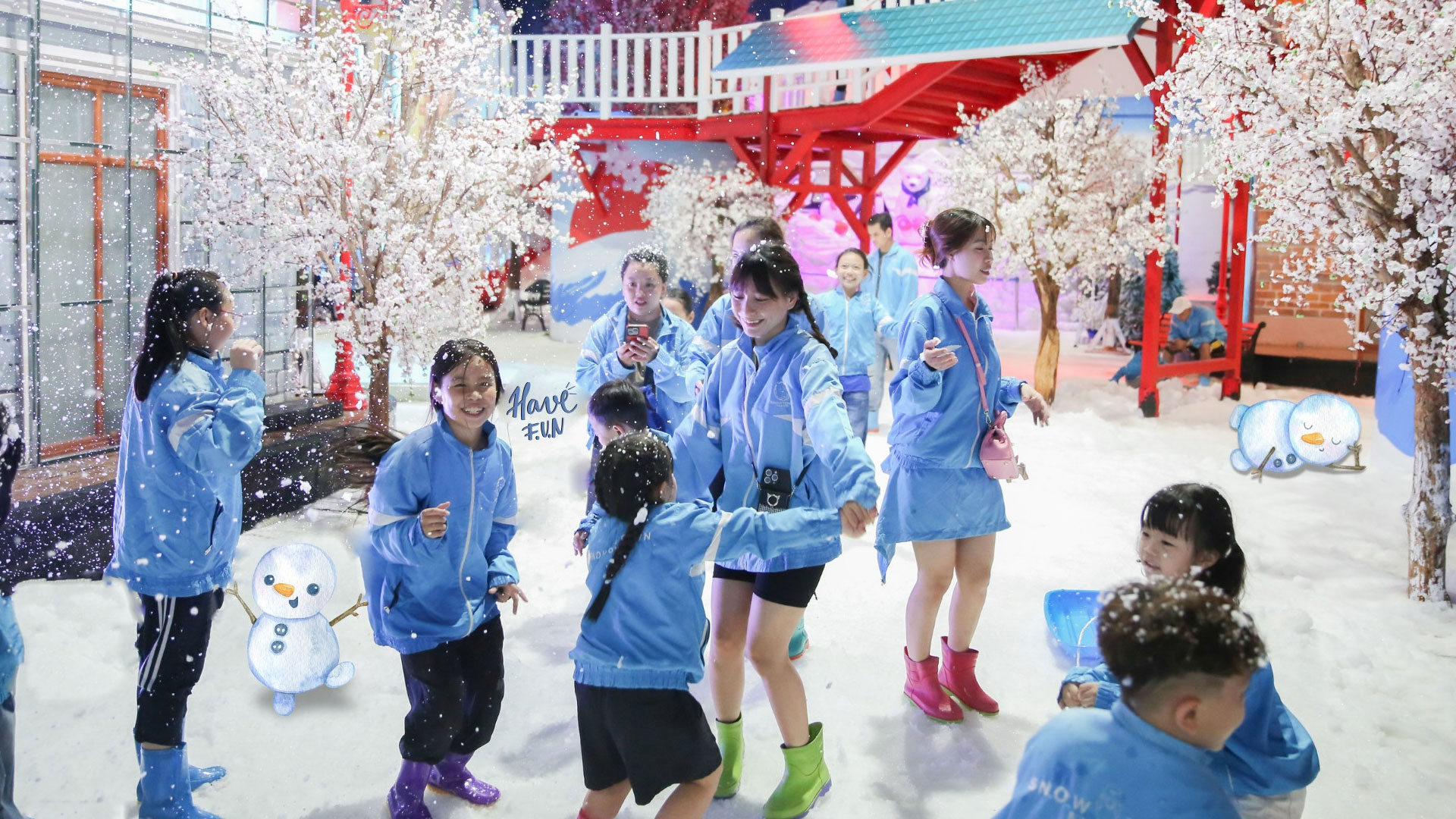 Khu vui chơi trẻ em tại Winter Wonderland Vinhomes Green Paradise